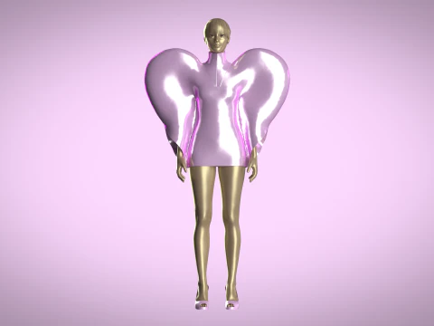Heart Dress 3D Model