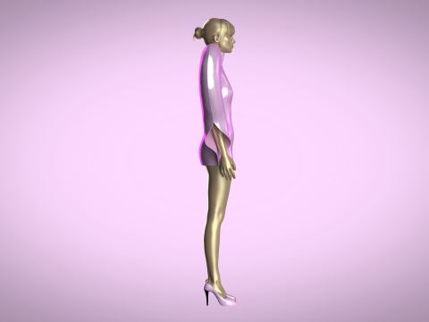 Heart Dress Model 3D