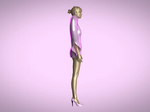 Heart Dress 3D Model