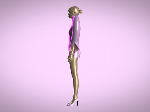 Heart Dress Model 3D