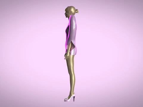 Heart Dress 3D Model