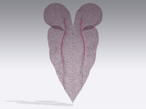 One Love Heart Dress 3D 모델