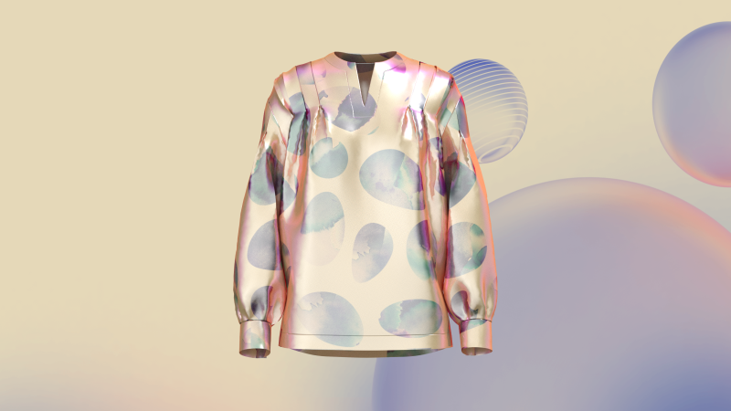 Ladies Mirror Shirt 3D-Modell .c4d .max .obj .3ds .fbx .stl .blend 