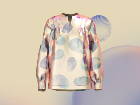 Ladies Mirror Shirt 3D Model