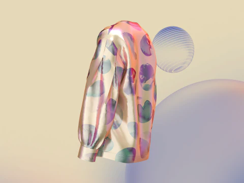 Ladies Mirror Shirt 3D Model
