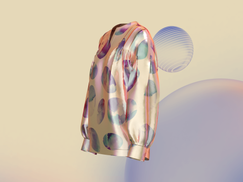 Ladies Mirror Shirt 3D-Modell
