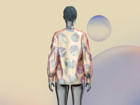 Ladies Mirror Shirt 3D Model