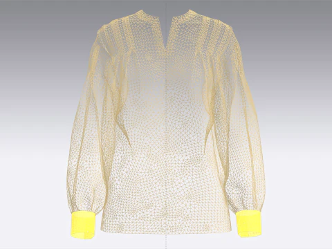 Ladies Mirror Shirt 3D Model