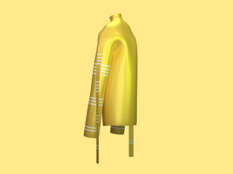 Men Long Sleeve Dress - Metaverse 3D Модель