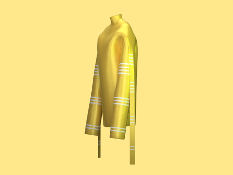 Men Long Sleeve Dress - Metaverse 3D Модель