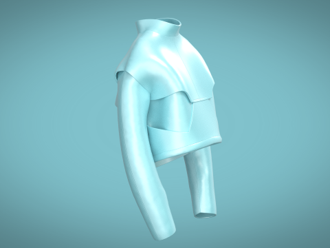 Men Giant Jacket Modelo 3D