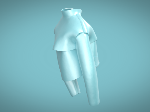 Men Giant Jacket Modelo 3D