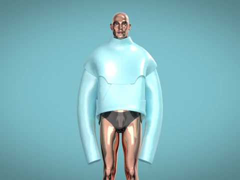 Men Giant Jacket 3D Model