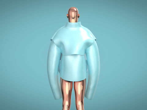 Men Giant Jacket Modelo 3D
