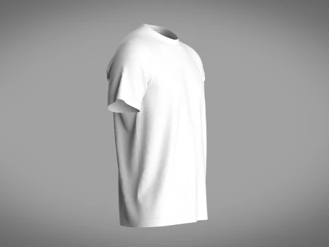 Regular Basic T-Shirt 3D Model