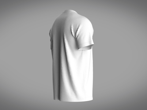 Regular Basic T-Shirt Modelo 3D