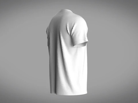 Regular Basic T-Shirt 3D Model