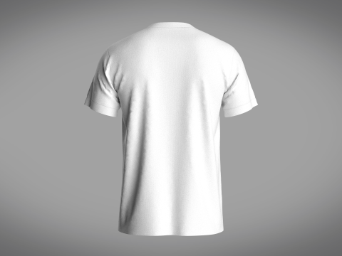 Regular Basic T-Shirt Modelo 3D