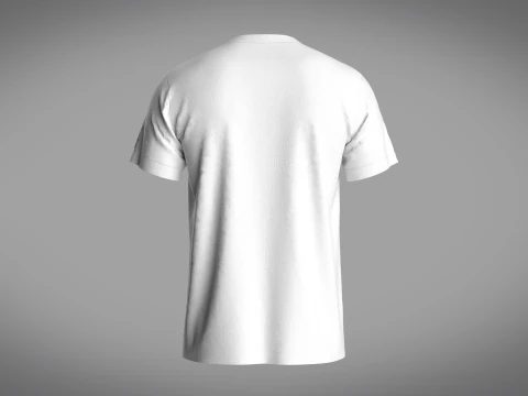 Regular Basic T-Shirt 3D Model