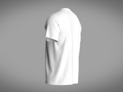 Regular Basic T-Shirt Modelo 3D