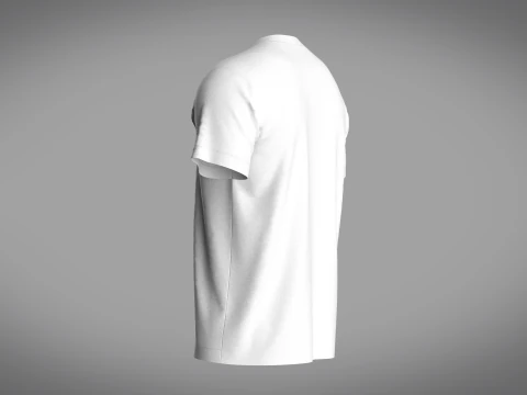 Regular Basic T-Shirt 3D Model