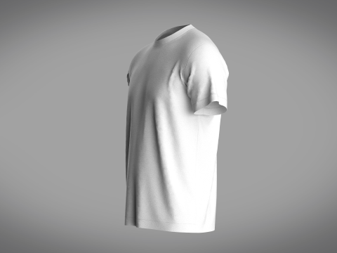 Regular Basic T-Shirt Modelo 3D