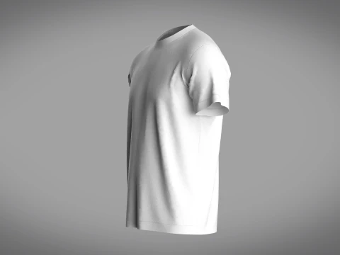 Regular Basic T-Shirt 3D Model