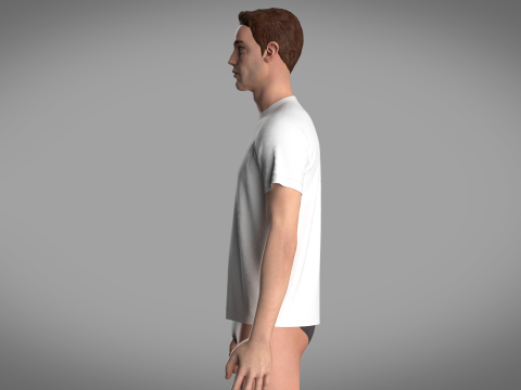Regular Basic T-Shirt Modelo 3D