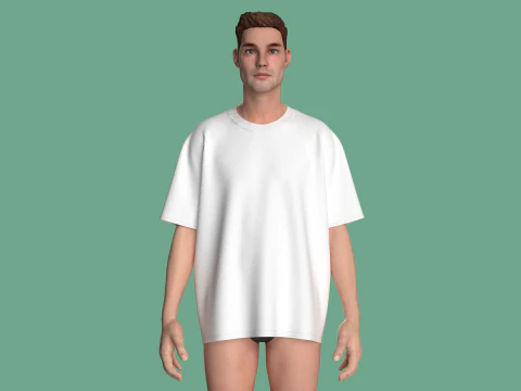 Blank Tshirt - Aaron White 3D Model