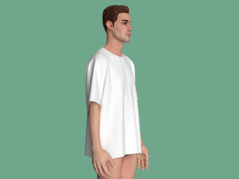 Blank Tshirt - Aaron White 3D Model