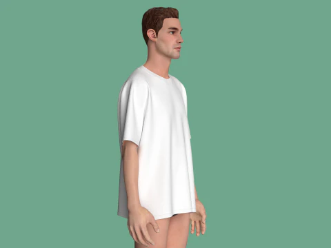 Blank Tshirt - Aaron White 3D Model