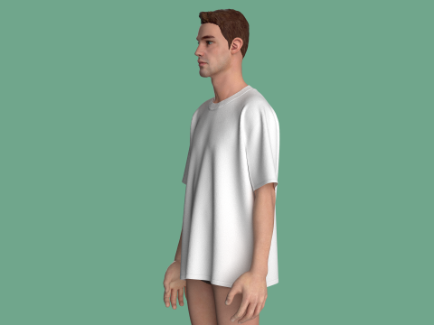 Blank Tshirt - Aaron White 3D Model