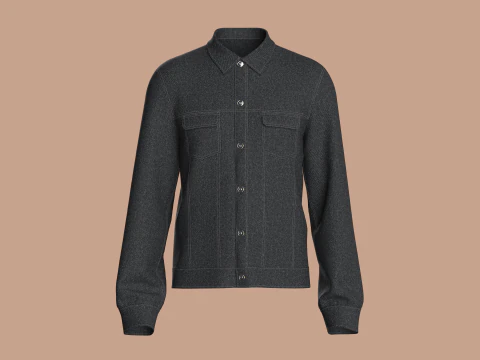 Jaqueta jeans Modelo 3D