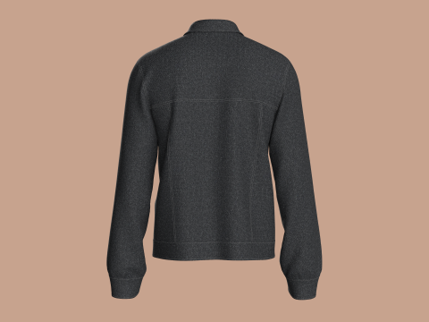 Denim Jacket Model 3D