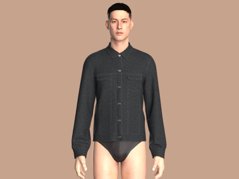 Denim Jacket 3D Model
