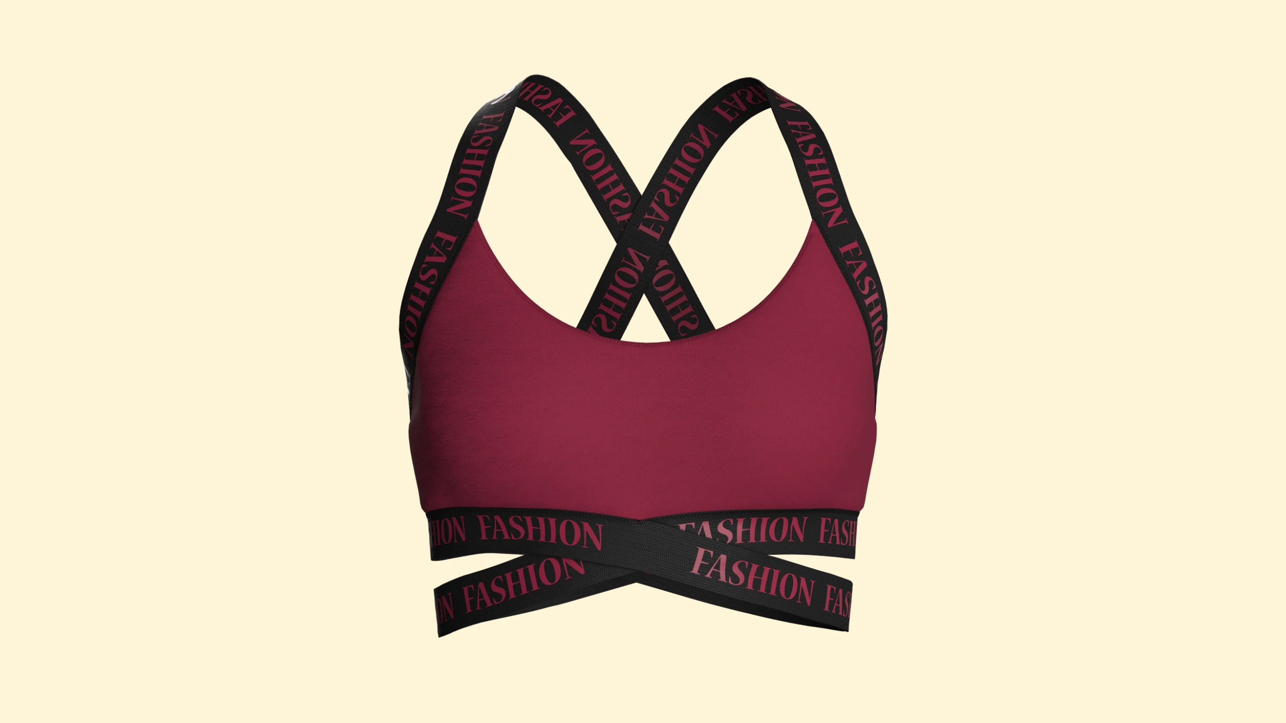 Girls Bralette 3D Model .c4d .max .obj .3ds .fbx .stl .blend 