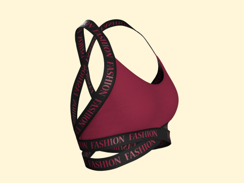 Girls Bralette Modelo 3D