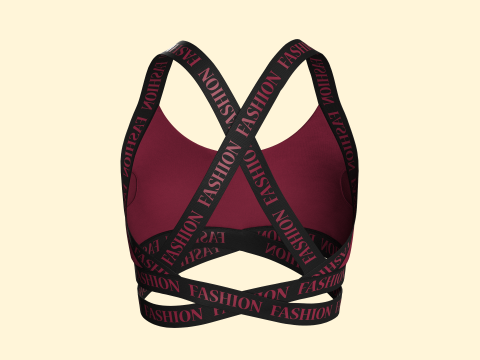 Girls Bralette Modelo 3D