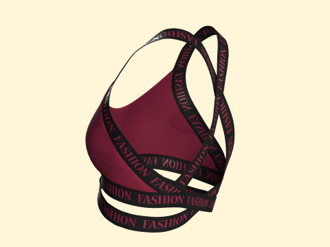 Girls Bralette Modelo 3D