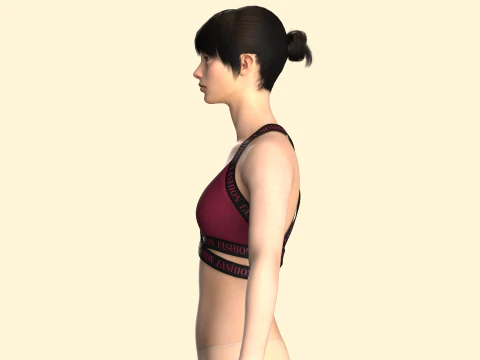 Girls Bralette 3D Model