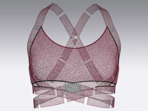Girls Bralette 3D Model