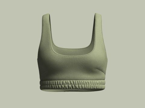 Girls Bralette Tops 3D 모델