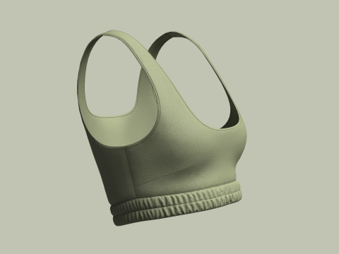 Girls Bralette Tops Model 3D