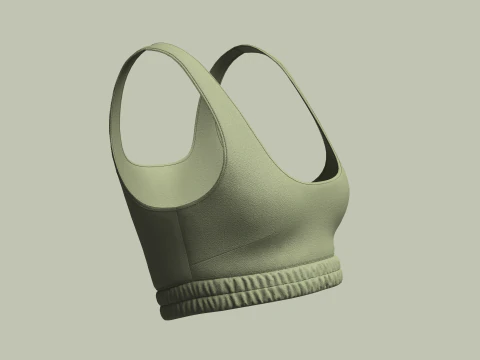 Girls Bralette Tops 3D Model
