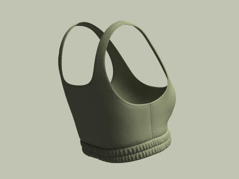 Girls Bralette Tops 3D Model