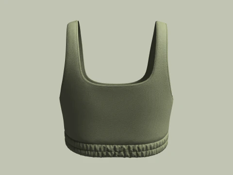 Girls Bralette Tops 3D Model