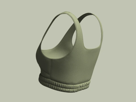 Girls Bralette Tops 3D Model