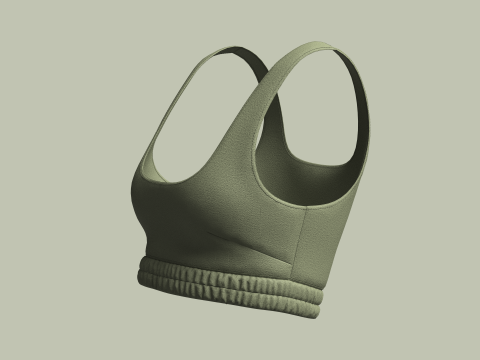 Girls Bralette Tops Model 3D