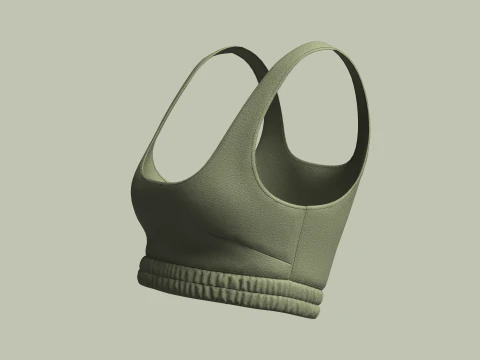 Girls Bralette Tops 3D Model