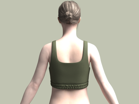 Girls Bralette Tops Model 3D